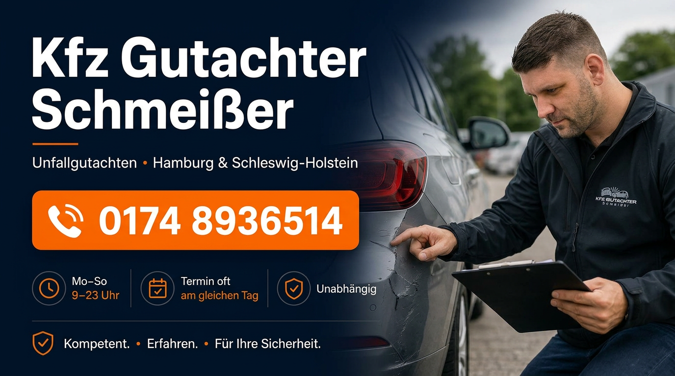 Kfz Gutachter Schmeißer | Kfz Gutachten & Unfallgutachten in Hamburg
